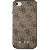 Guess 4G Metal Gold Logo Case for iPhone SE 2022 / 2020 / 7 / 8 - Brown - (GUE002099-0)