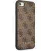 Guess 4G Metal Gold Logo Case for iPhone SE 2022 / 2020 / 7 / 8 - Brown - (GUE002099-0)
