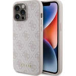 Guess 4G Metal Gold Logo case for iPhone 15 Pro Max - pink - (GUE003135-0)