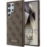 Guess 4G Metal Gold Logo case for Samsung Galaxy S24 Ultra - brown - (GUE003718-0)