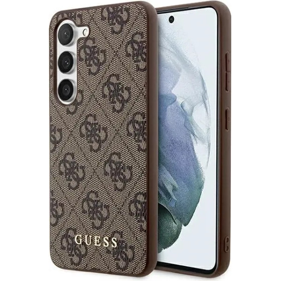 Guess 4G Metal Gold Logo case for Samsung Galaxy S24+ - brown - (GUE003549-0)