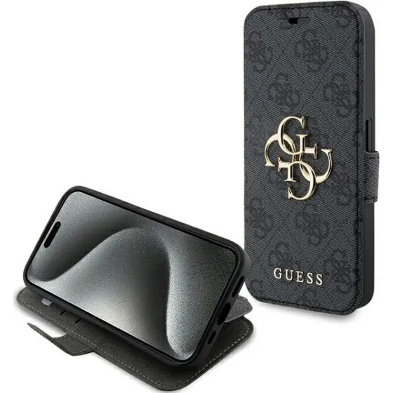 Guess 4G Metal Logo case for iPhone 15 Pro - gray - (GUE003584-0)