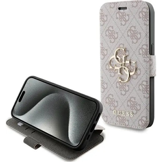 Guess 4G Metal Logo case for iPhone 15 Pro Max - pink - (GUE003591-0)