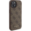Guess 4G Metal Logo case set for iPhone 15 + 5000mAh MagSafe power bank - brown - (GUE003254-0)