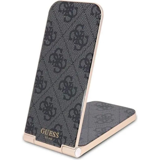 Guess 4G Pattern MagSafe foldable 2in1 15W inductive charger - black - (GUE003428-0)