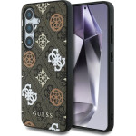 Guess 4G Printed Colored Peony Pattern MagSafe case for Samsung Galaxy S25 brown - (GUE004292-0)