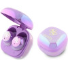 Guess 4G Printed Logo Bluetooth TWS Headphones + Docking Station - Purple - (GUE004189-0)