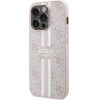 Guess 4G Printed Stripes MagSafe case for iPhone 15 Pro - pink - (GUE003410-0)