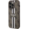 Guess 4G Printed Stripes MagSafe case for iPhone 15 Pro - brown - (GUE003625-0)