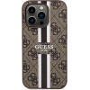 Guess 4G Printed Stripes MagSafe case for iPhone 15 Pro - brown - (GUE003625-0)