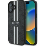 Guess 4G Printed Stripes MagSafe case for iPhone 16 - black - (GUE004093-0)
