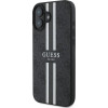 Guess 4G Printed Stripes MagSafe case for iPhone 16 - black - (GUE004093-0)