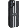 Guess 4G Printed Stripes MagSafe case for iPhone 16 - black - (GUE004093-0)