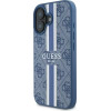 Guess 4G Printed Stripes MagSafe case for iPhone 16 - blue - (GUE004069-0)