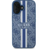 Guess 4G Printed Stripes MagSafe case for iPhone 16 - blue - (GUE004069-0)