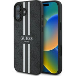Guess 4G Printed Stripes MagSafe case for iPhone 16 Plus - black - (GUE003773-0)
