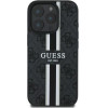 Guess 4G Printed Stripes MagSafe case for iPhone 16 Pro - black - (GUE003774-0)