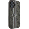 Guess 4G Printed Stripes MagSafe iPhone 16 Plus Case - Brown - (GUE003777-0)