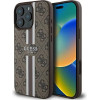 Guess 4G Printed Stripes MagSafe Case for iPhone 16 Pro Max - Brown - (GUE003778-0)