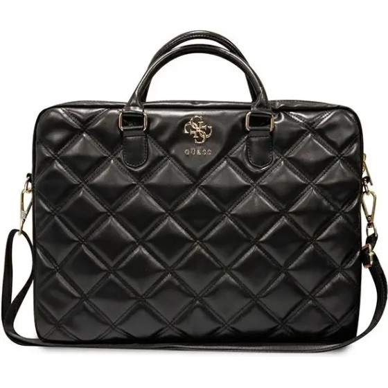 Guess 4G Quilted bag for a 16'' laptop - black - (GUE003711-0)