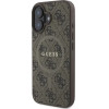 Guess 4G Ring Classic Logo MagSafe iPhone 16 Case - Brown - (GUE003769-0)
