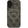 Guess 4G Ring Classic Logo MagSafe iPhone 16 Case - Brown - (GUE003769-0)