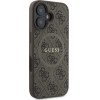 Guess 4G Ring Classic Logo MagSafe iPhone 16 Case - Brown - (GUE003769-0)
