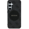 Guess 4G Round Patch Classic Logo MagSafe case for Samsung Galaxy S25 black - (GUE004244-0)