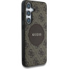 Guess 4G Round Patch Classic Logo MagSafe Case for Samsung Galaxy S25 Brown - (GUE004247-0)