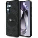 Guess 4G Round Patch Classic Logo MagSafe case for Samsung Galaxy S25 Plus black - (GUE004245-0)