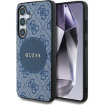 Guess 4G Round Patch Classic Logo MagSafe case for Samsung Galaxy S25 Plus blue - (GUE004343-0)