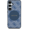 Guess 4G Round Patch Classic Logo MagSafe case for Samsung Galaxy S25 Plus blue - (GUE004343-0)