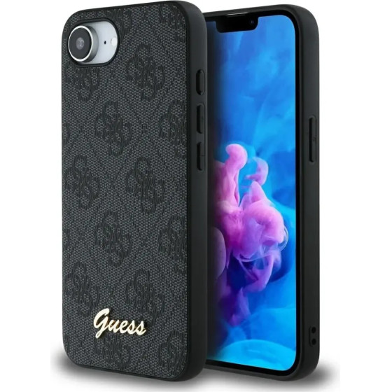 Guess 4G Script Logo MagSafe case for iPhone 16e - black - (GUE004490-0)