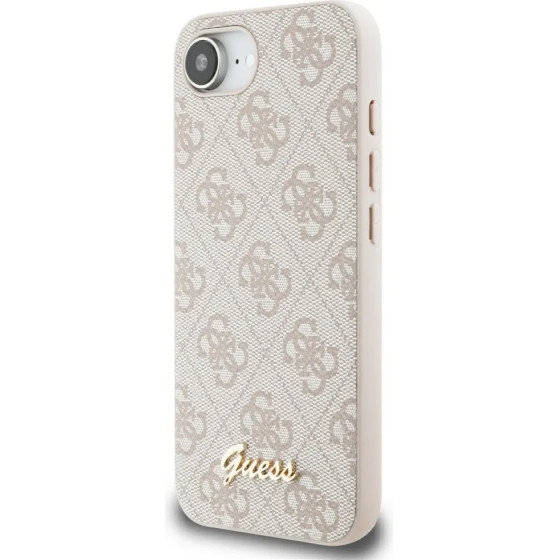 Guess 4G Script Logo MagSafe iPhone 16e Case - Pink - (GUE004491-0)