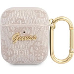 Guess 4G Script Metal Collection Case for AirPods 1 / 2 - Pink - (GUE001433-0)