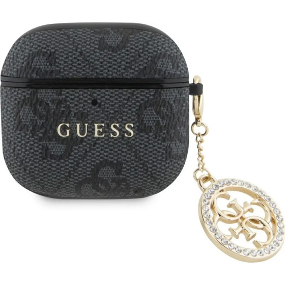 Guess 4G Strass Charm Case for AirPods 4 - Black - (GUE004384-0)