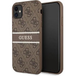 Guess 4G Stripe case for iPhone 11 / Xr 6.1 - brown - (GUE001240-0)