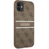 Guess 4G Stripe case for iPhone 11 / Xr 6.1 - brown - (GUE001240-0)