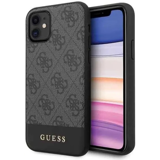 Guess 4G Stripe Collection case for iPhone 11 6.1 / Xr - gray - (GUE000578-0)