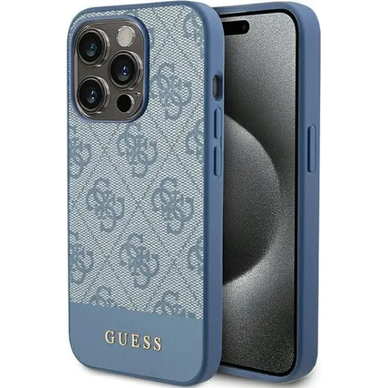 Guess 4G Stripe Collection case for iPhone 15 Pro - blue - (GUE003599-0)