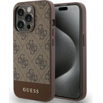 Guess 4G Stripe Collection case for iPhone 15 Pro Max - brown - (GUE003597-0)