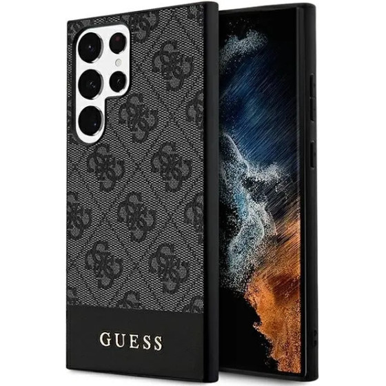 Guess 4G Stripe Collection case for Samsung Galaxy S24 Ultra - black - (GUE003537-0)