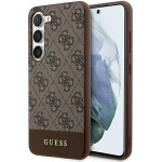Guess 4G Stripe Collection case for Samsung Galaxy S24+ - brown - (GUE003539-0)