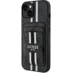 Guess 4G Stripes case with Magsafe wallet for iPhone 15 black - (GUE004461-0)