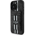 Guess 4G Stripes case with Magsafe wallet for iPhone 16 Pro Max black - (GUE004460-0)