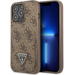 Guess 4G Triangle Logo Cardslot Case for iPhone 13 Pro / 13 - Brown - (GUE002466-0)