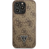 Guess 4G Triangle Logo Cardslot Case for iPhone 13 Pro / 13 - Brown - (GUE002466-0)