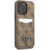 Guess 4G Triangle Logo Cardslot Case for iPhone 13 Pro / 13 - Brown - (GUE002466-0)