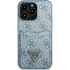 Guess 4G Triangle Logo Cardslot Case for iPhone 13 Pro / 13 - Blue - (GUE002474-0)