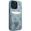 Guess 4G Triangle Logo Cardslot Case for iPhone 13 Pro / 13 - Blue - (GUE002474-0)